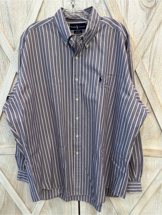 Ralph Lauren Other - Vintage Ralph Lauren Blake Button Down Shirt XL StripeD 100% Cotton Classic Fit